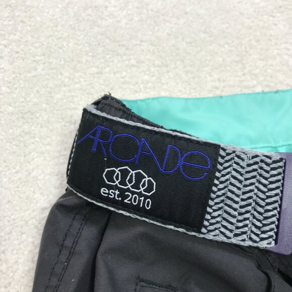 Special Blend Snowboard Pants Womens Small Gray Teal Ski Snow Winter ARCADE Belt - Picture 7 of 15